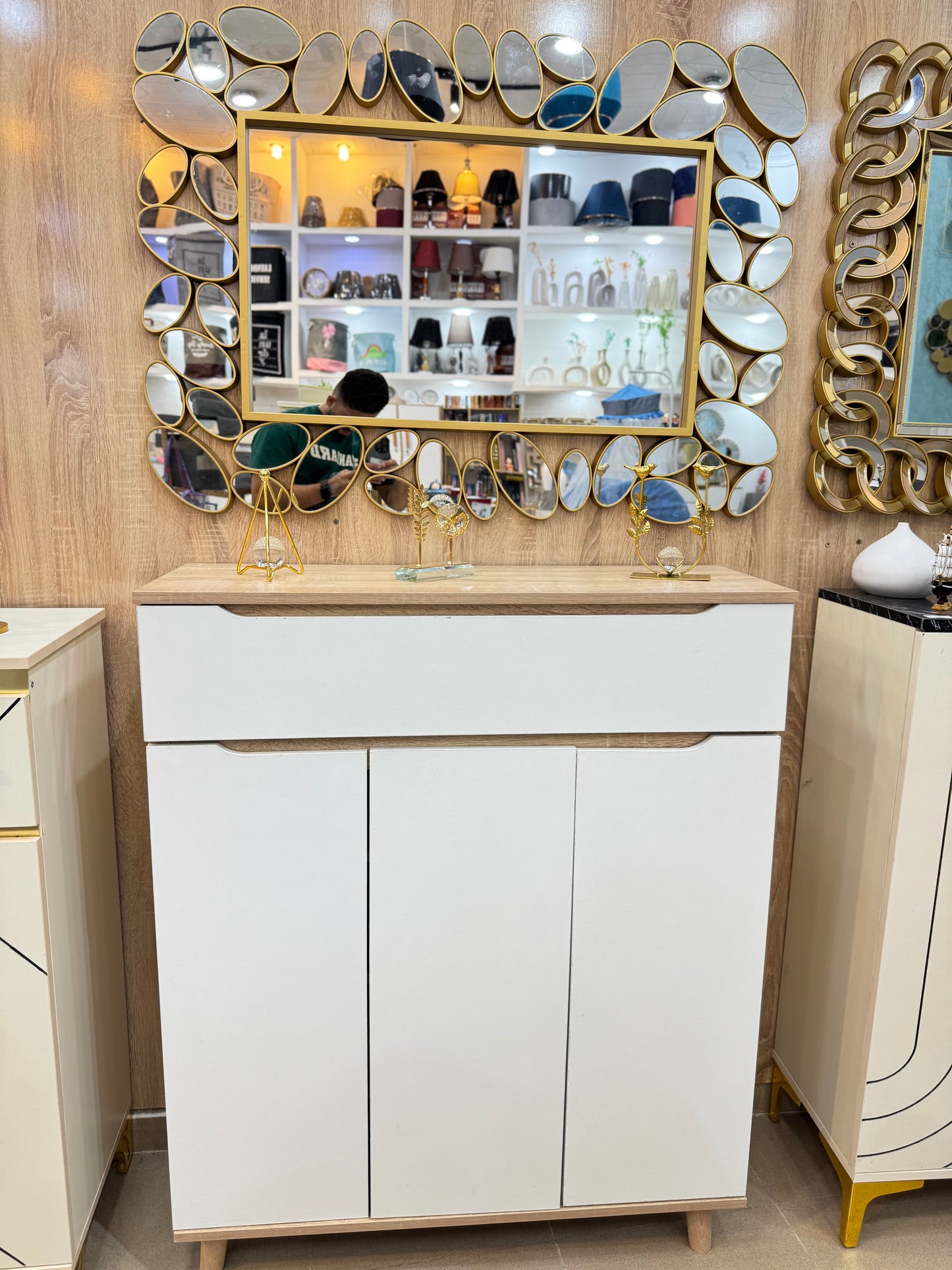 Meuble a chaussures + miroir