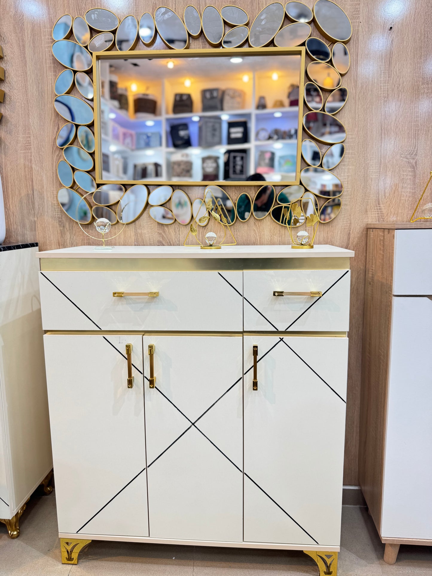 Meuble a chaussures + miroir