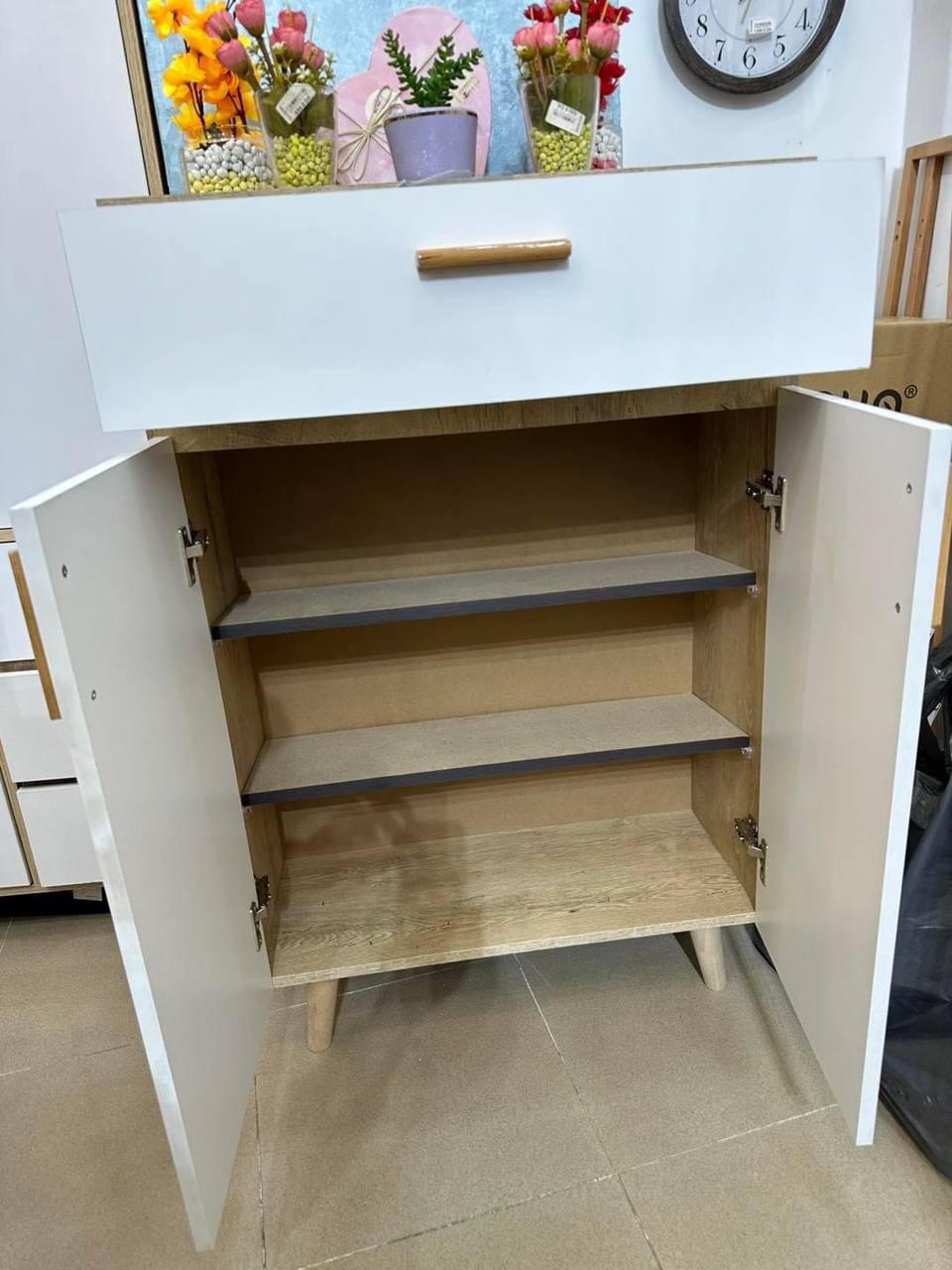 Meuble chaussure blanc 110*70*38cm