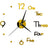 Horloge 3D one two three.. gold