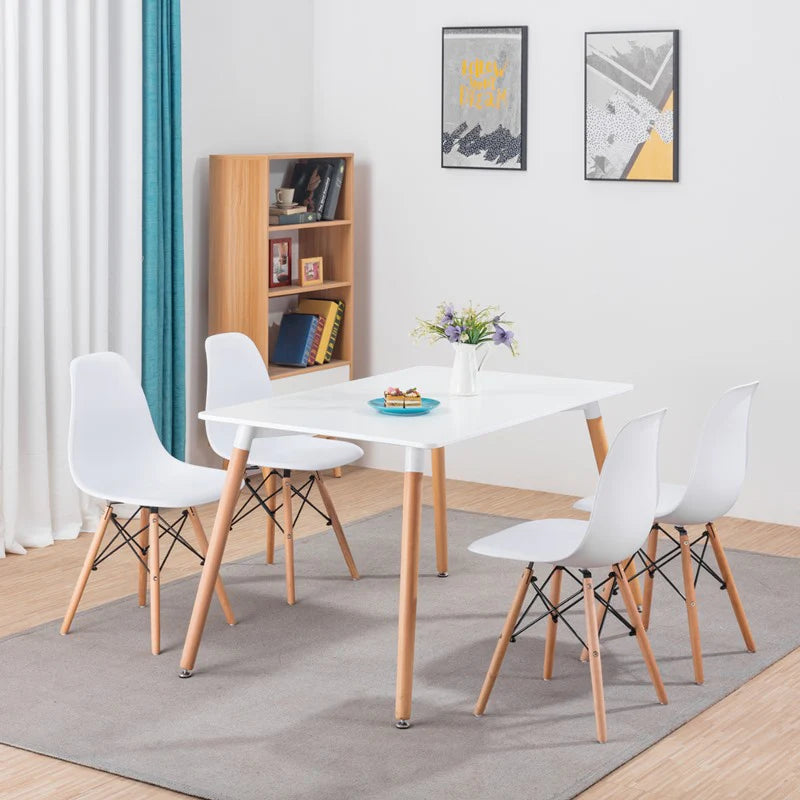 Table 120cm avec 4 chaises simple