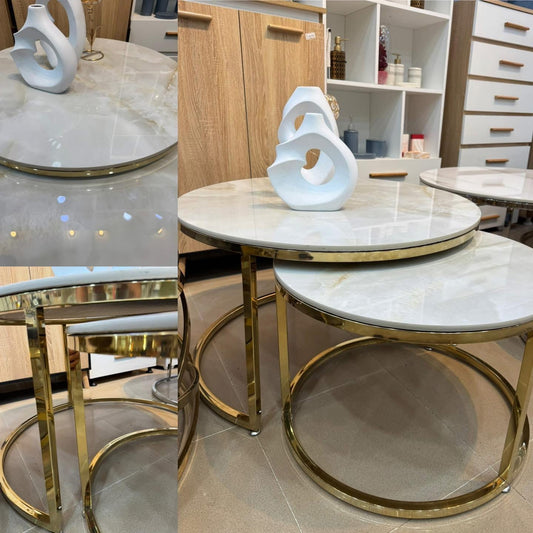 Table basse en porcelaine