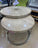Table basse en MARBRE argent