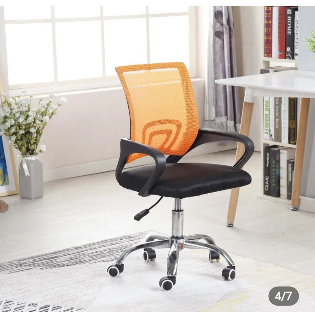 Chaise bureautique orange