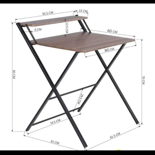 Bureau pliable 80*60*80cm bois clair