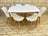 Table 160*90 cm avec 6 chaises