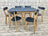 Table 140*90 cm avec 6 chaises en hêtre