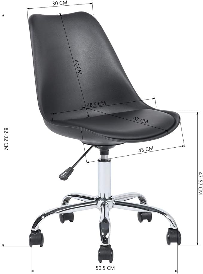 Chaise bureau Gris