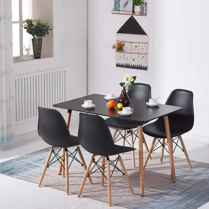 Table 120cm avec 4 chaises simple